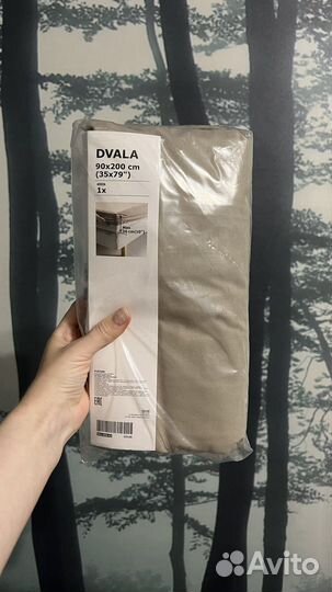 Простыня на резинке Икеа dvala