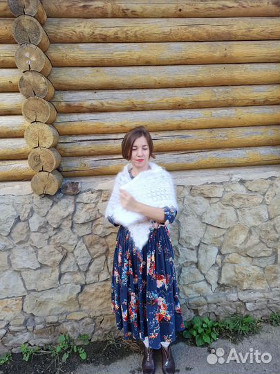 Шаль пуховая большая - теплый подарок