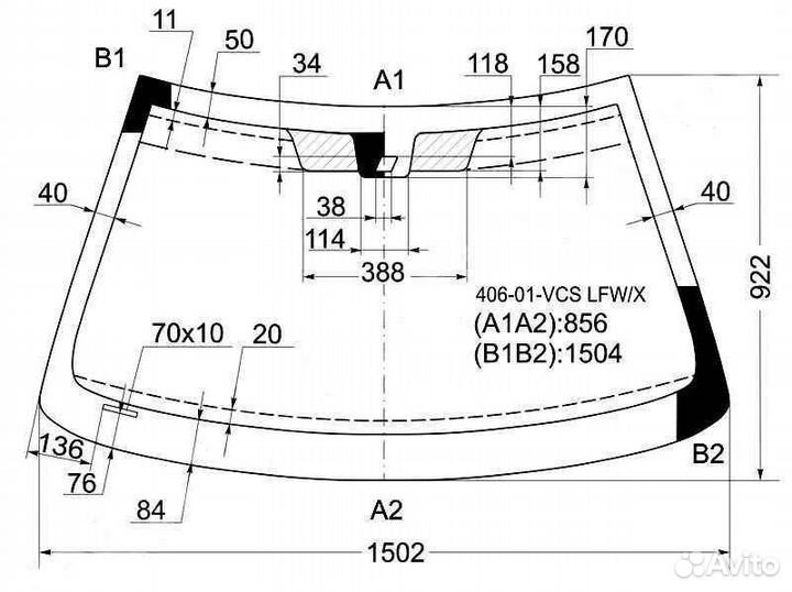 Лобовое стекло Пежо 406