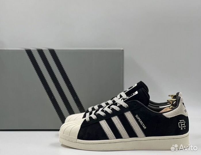 Adidas Superstar Black x Reigning Champ