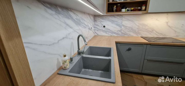 Кухонные фартуки мдф, стекло, пластик