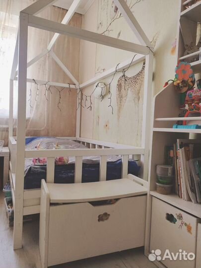Детская мебель бу кроватка домик