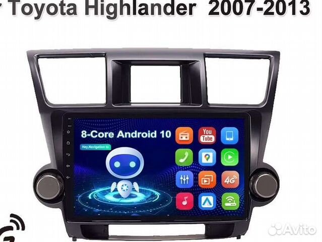 Магнитола для Toyota Highlander 2007-2013