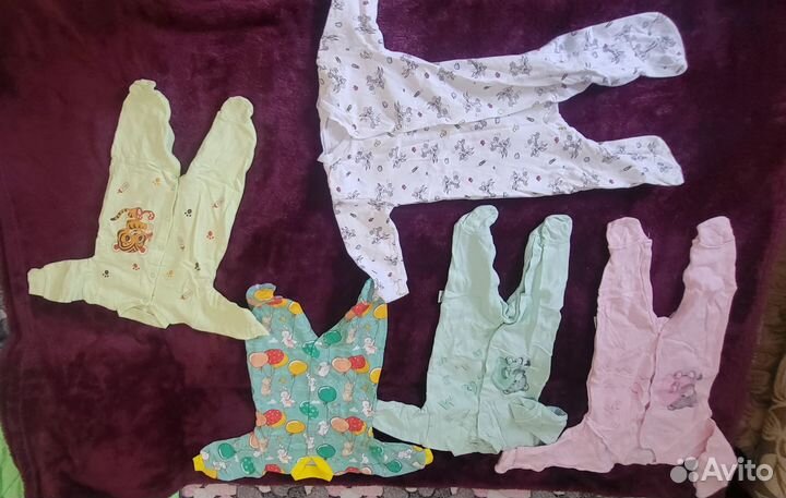 Детские вещи для новорождённого пакетом