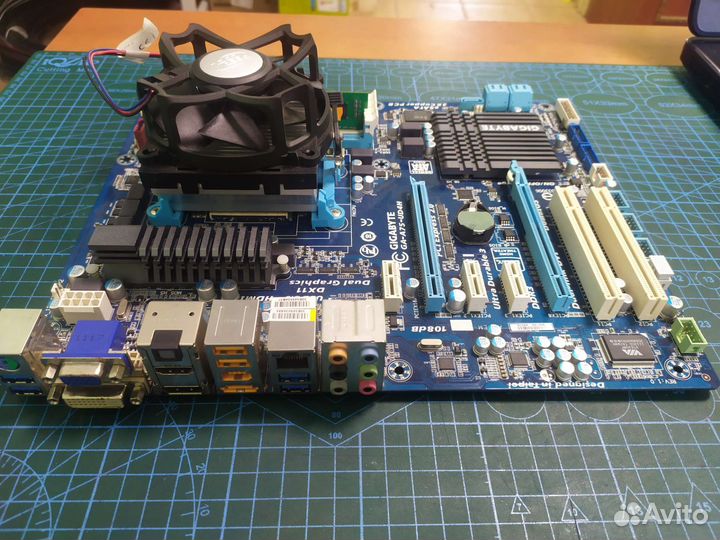 Материнская плата Gigabyte ga-a75-ud4h + CPU