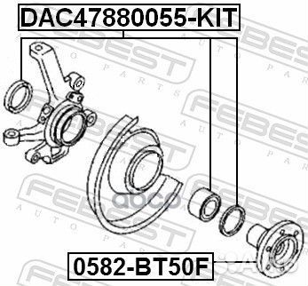 Подшипник ступичный передний mazda BT-50 2006