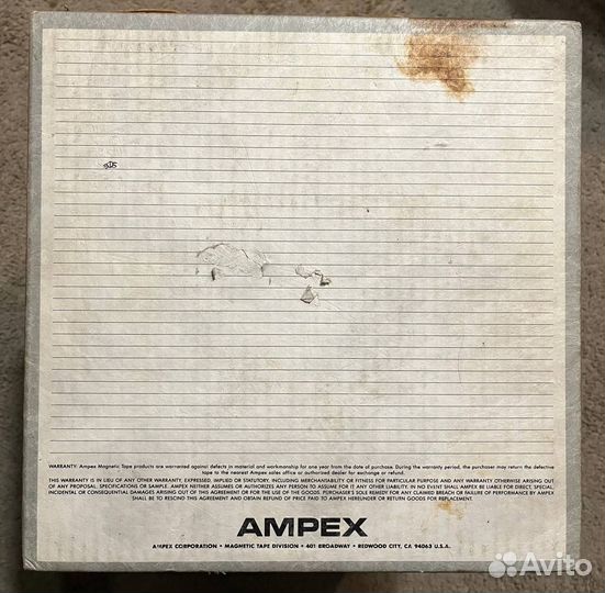 Плёнка Ampex 456, ширина 1 дюйм