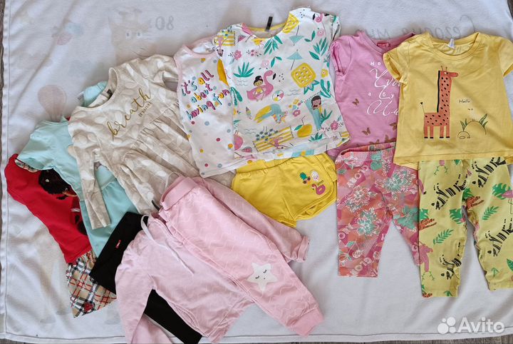 Одежда пакетом на девочку 92