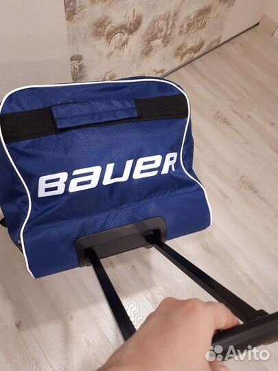 Баул хоккейный 28 синий рипстоп детский