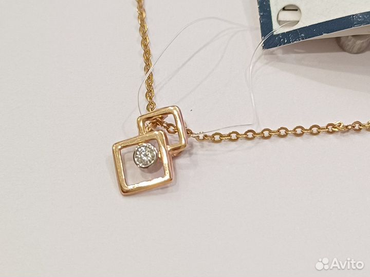 Подвеска золотая новая 0.34 гр. (Ижорская)