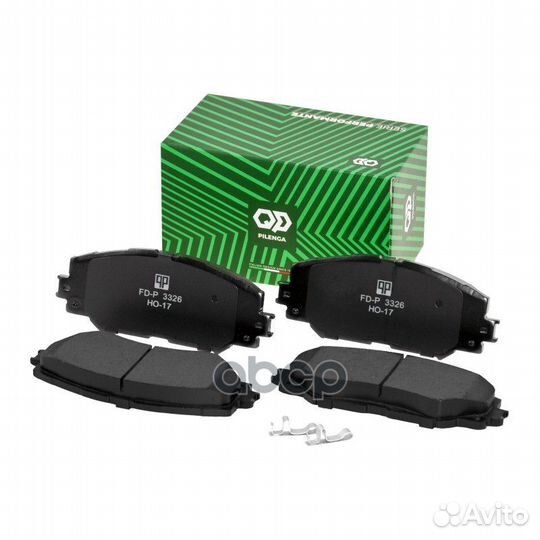 Колодки тормозные дисковые передние auris, coro