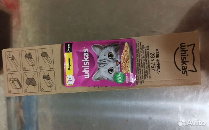 Корм для кошек Вискас желе курица