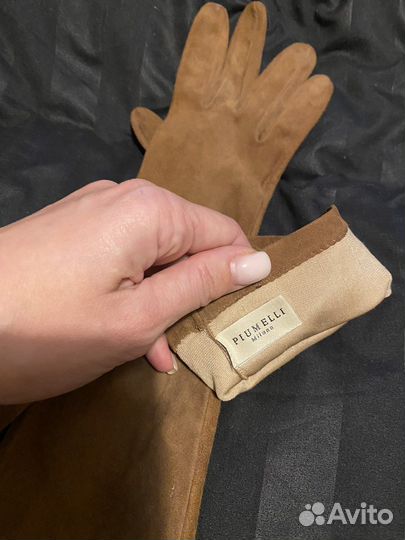 Перчатки женские замшевые новые