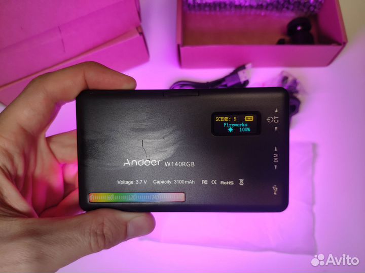 Видеосвет W140 RGB супер набор (4шт)