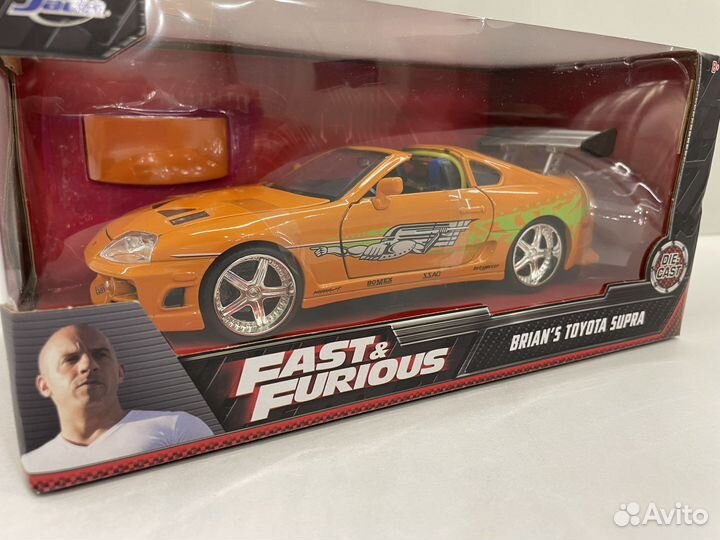 Toyota Supra 1:24 Форсаж / Fast and furious / Jada