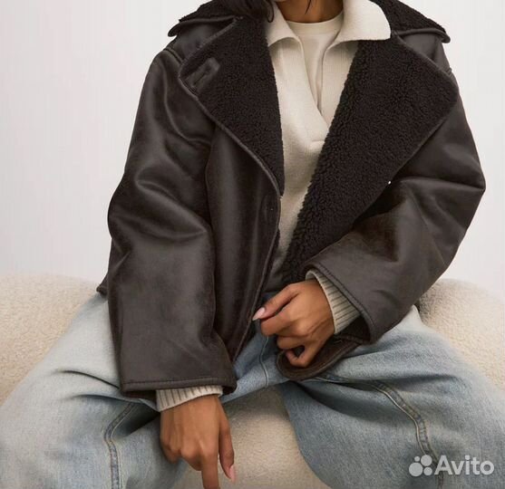 Дубленка женская zara