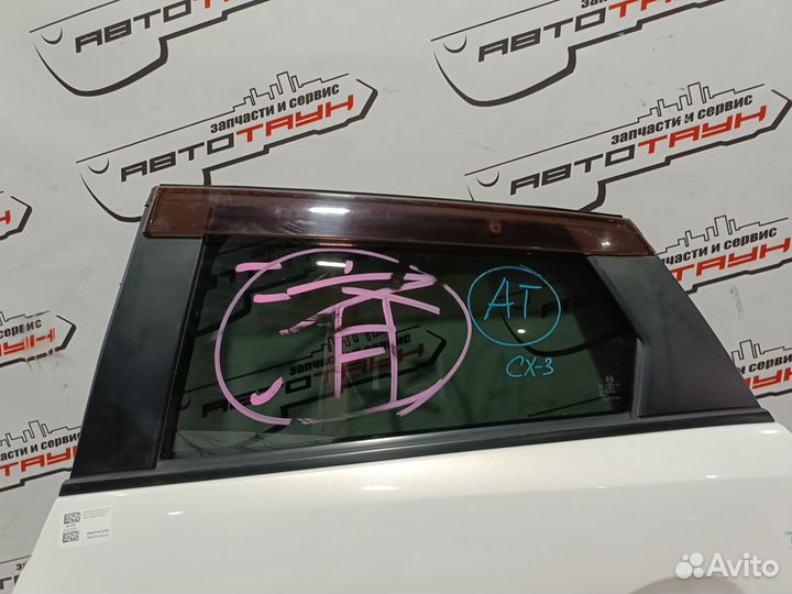 Дверь mazda CX-3 DK2W7 DK5AW DK5FW dkeaw dkefw задняя левая белый, 34K NA6149