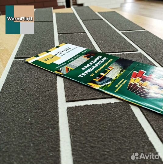 Гибкий кирпич WarmPlatt без затирки швов