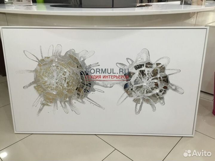 223911 Панно Franco Bertozzini Vision B bianco