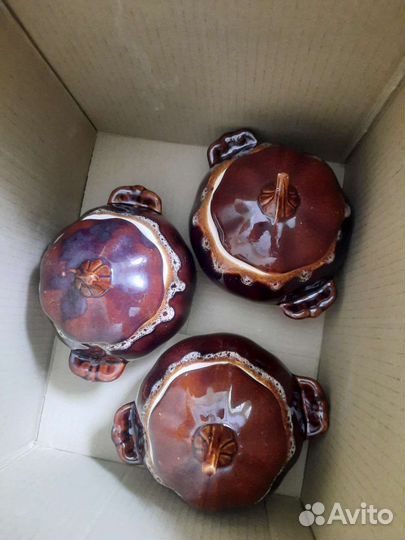 Горшочки глиняные для запекания