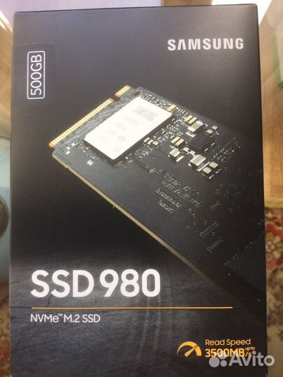 Ssd Samsung 980 500gb новый запечатанный