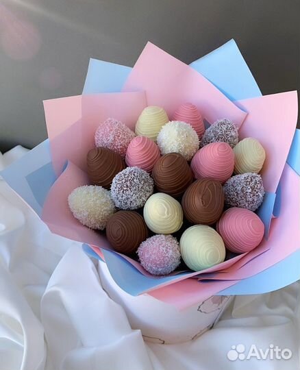 Букет из клубники в шоколаде