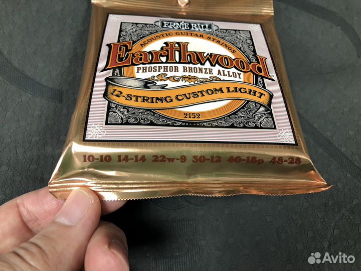 Струны для 12 струнной гитары ernie ball 2152