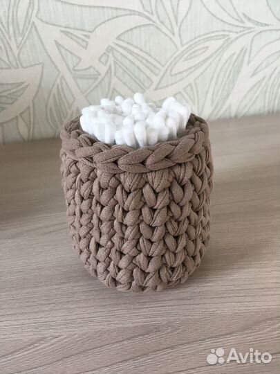 Корзинки из трикотажной пряжи