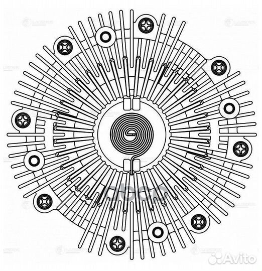 Муфта вязкостная без крыльчатки LMC 1970 luzar