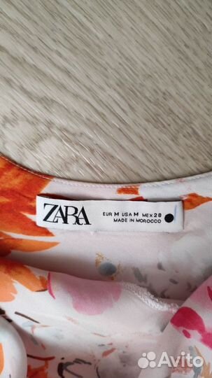 Платье комбинация Zara (атласная вискоза)