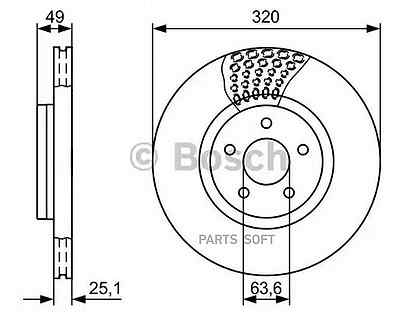 Bosch 0986479660 Тормозной диск