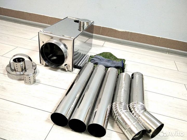 Печь для палатки Пошехонка Средняя на 30 л. с экра