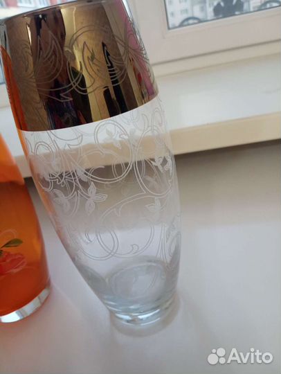 Вазы стеклянные