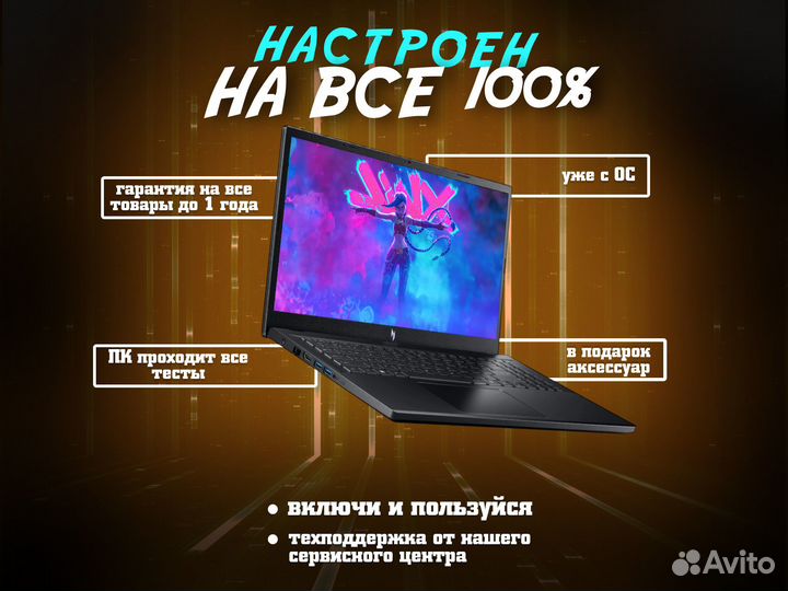 Игровой ноутбук Acer Nitro / RTX 4050 / i7