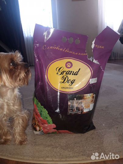 Корм для больших собак со вкусом страуса 3 кг