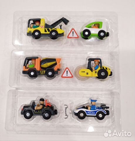 Набор машинок для деревянной дороги Икеа