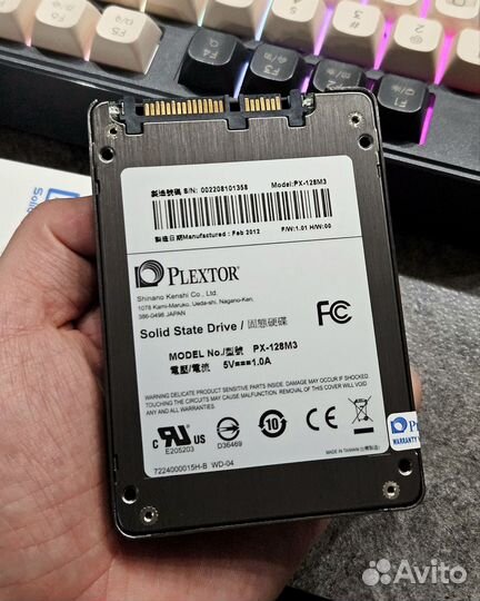 Ssd SATA 128gb Plextor MLC