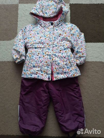 Зимний костюм для девочки 86 92