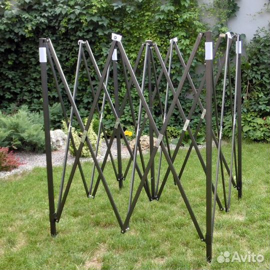 Шатер-гармошка Тент 3х3 метра вес 22 кг усиленный