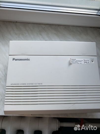 Мини атс panasonic kx-ta616 + телефон