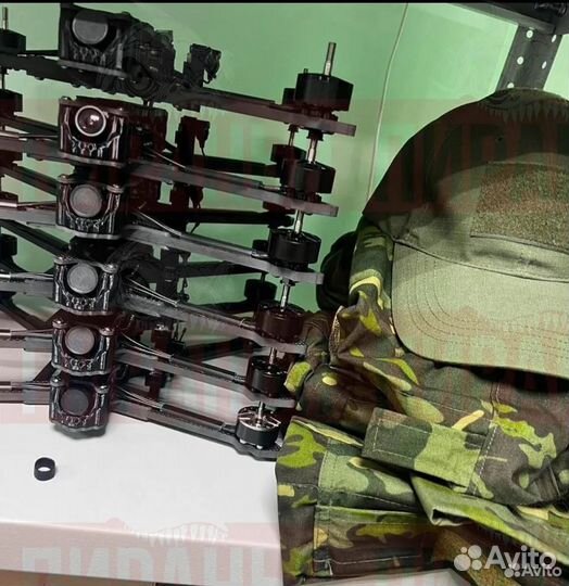 Кoптеp fpv Пирaнья 7 и 10 дюймов