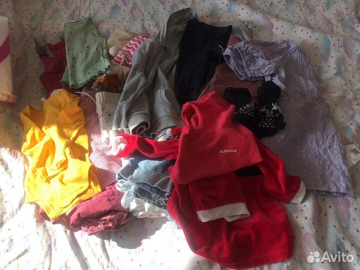Детские вещи и игрушки пакетом для девочек 104 110
