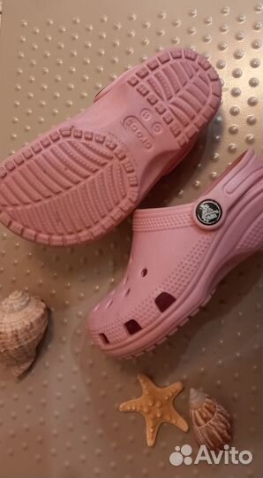 Crocs сабо для девочек розовые размер 28 оригинал