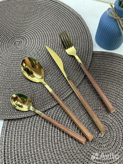 Набор столовых приборов 24 предмета Новый