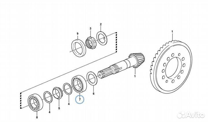 11716615 (VOE11716615) Подшипник главной пары