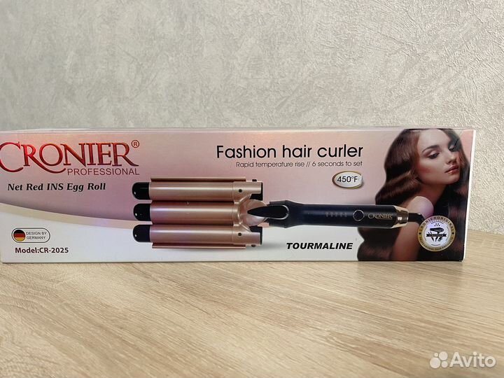 Плойка трехволновая профессиональная Cronier