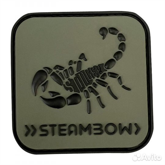 Steambow 3D Rubber Patch Stinger olive green