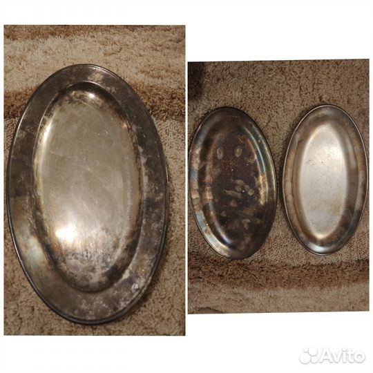 Блюдо мельхиор, ссср, Кольчугино