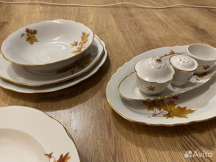 Обеденный сервиз «Клен» Дулево 33 предмета