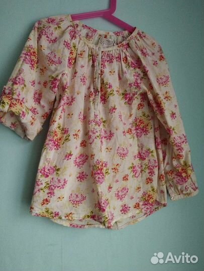 Рубашка для девочки в народном стиле на 5 - 7 лет